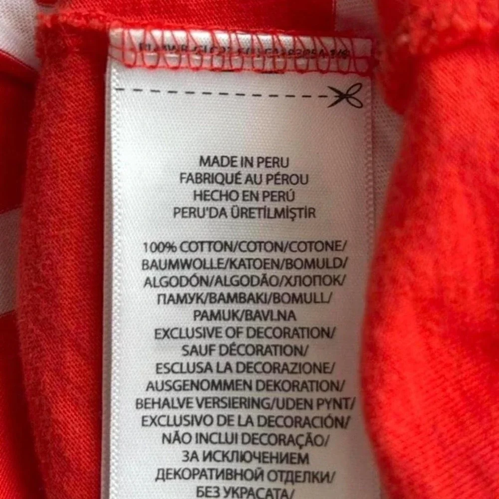 Y2K 2000s preppy Ralph Lauren polo pony red and white striped short sleeve top - Picture 6 of 7